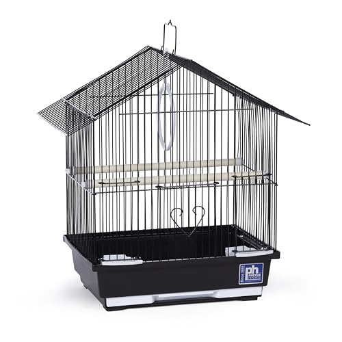 Prevue Pet Parakeet Manor Bird Cage with Handle - Versatile Carrier for Home or Travel, Small Bird Accessories, Easy Storage, Ideal for Canaries