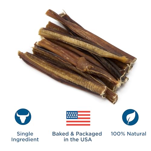 Best Bully Sticks 6 Inch Thin Bully Sticks - 24 Count (Pack of 1) - Natural, Easily Digestible, 100% Grass-Fed, Grain and Rawhide Free