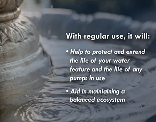 Bird Bath & Fountain Maintenance - (8 Ounces) - Fast-Acting Enzyme-Based Formula Will Extend The Life of Your Water Feature, Aid in Maintaining a