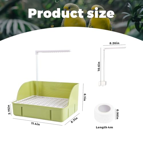 Parrot Bathtub, Large Bird Shower Fountain, Automatic Bird Bath, Parrot Bath Shower, Automatic Bathtub with Circulating Faucet, Indoor Fountain with