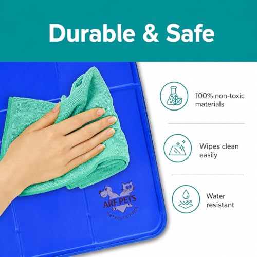 Arf Pets Cooling Mat for Dogs - Gel Self-Cooling Pad for Beds, Kennels & Crates | Durable, Non-Toxic, Pressure-Activated Relief | No Water