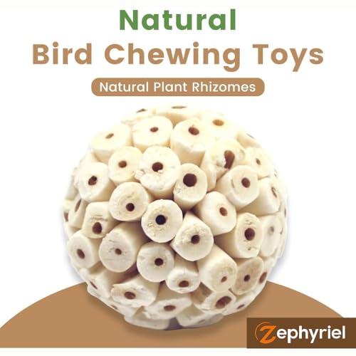Bird Toys Sola Balls 2.36'' - 6PCS, Bird Foraging Toy, Soft Sola Atta Ball, Parrot Chew Shred Toy for Sharpening Claws and Beaks for Cockatiel