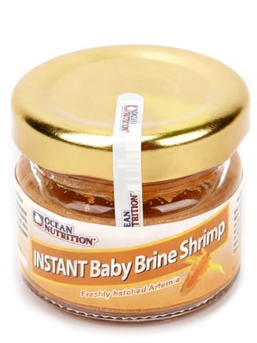 Ocean Nutrition Instant Baby Brine Shrimp Eggs 0.7oz (20g) in Saline Solution, Fish Tank Fry, Betta & Tropical Fish Food for Saltwater & Freshwater