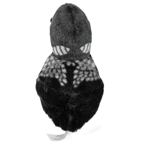 Wild Republic Audubon Birds Common Loon Plush with Authentic Bird Sound, Stuffed Animal, Bird Toys for Kids & Birders