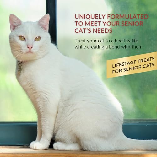 INABA Churu for Senior 10+, Creamy Lickable Cat Treats with Taurine, Vitamin E & C, 0.5 Ounces Each, 20 Tubes, Chicken Variety