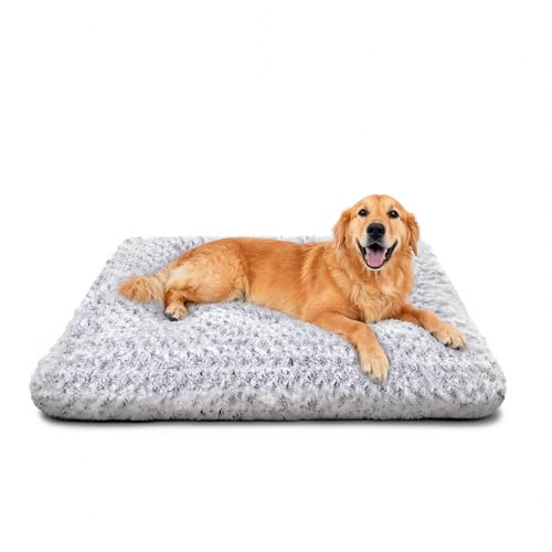 Dog Beds Large Sized Dog, Washable Durable Pet Bed, Deluxe Plush Soft & Comfortable Dog Crate Bed Pad for Large, Jumbo, Medium, Small Dogs Breeds