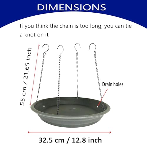 Bird Seed Catcher Tray Platform Feeder Hanging Tray Fits Most feeders Catches Most Falling Seed and Husk Great for Attracting Birds Outdoors