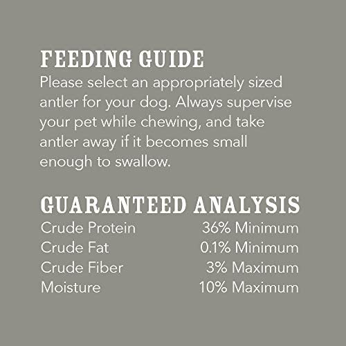 Brand - Wag Split Elk Antler, Naturally Shed, Long Lasting for Aggressive Chewers, Medium (Best for Dogs 15-30 lbs)