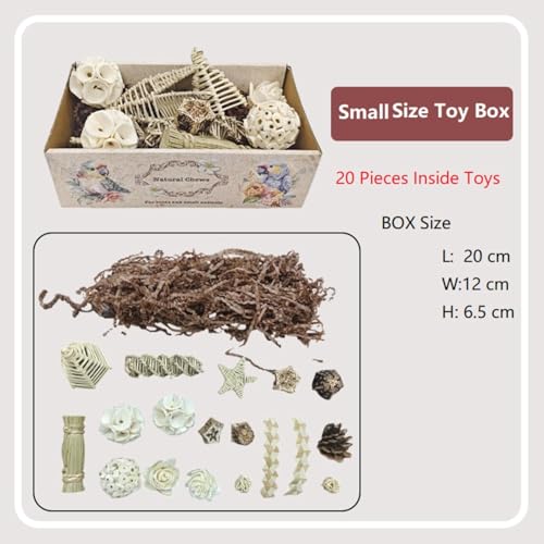 Bird Toys Bird Foraging Shredding Chewing Parrot Foraging Shredding Toys Chewing Toy Birdcage Accessories for Conures Caiques Cockatiel Budgies