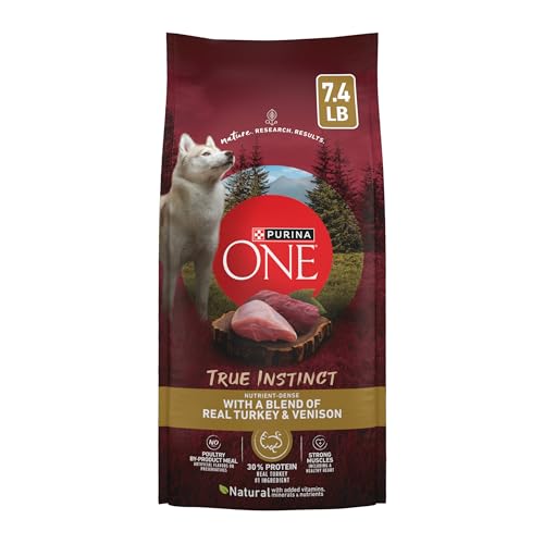 Purina ONE True Instinct With A Blend Of Real Turkey and Venison Dry Dog Food - 7.4 lb. Bag