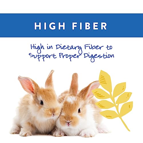 Small World Rabbit Food, Complete Feed, Pelleted Food for Rabbits, Fortified with Essential Vitamins & Minerals for Daily Health, High-Fiber Diet for