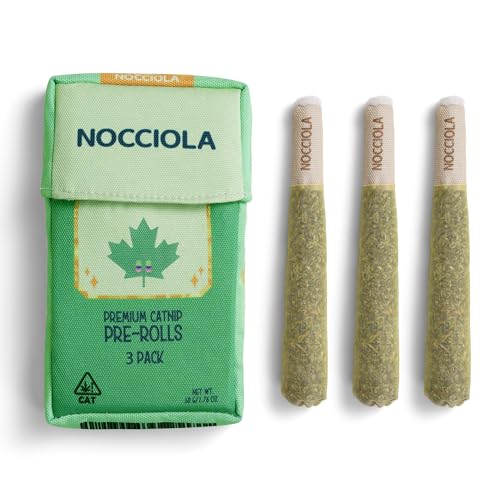 Nocciola 3 Pack Catnip Toys for Cats, Funny Cat Toys Filled with 100% Pure Organic Catnip, Safe Kitten Teething Chew and Kicker Toys, Stress
