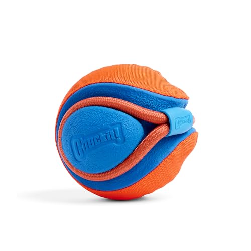 Chuckit! Rope Fetch Dog Toy - Ball on Rope Fetch and Tug-of-War Toy for Dogs - Durable EVA Rubber Construction - 5.5-inch Diameter - 18-inch Rοpe