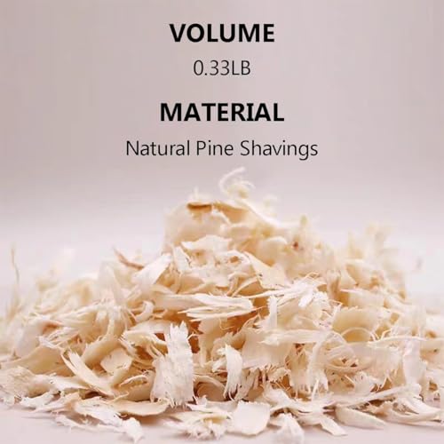 MANON ROSA Wood Shavings for Bird Bedding - Natural Aspen Soft Low-Dust & Odor-Control Nesting Material for Parakeets Parrots Rabbits Cockatiel for
