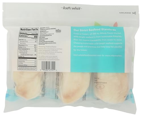 365 Wild-Caught Fish, Haddock Fillets, 32 Ounce (Frozen)