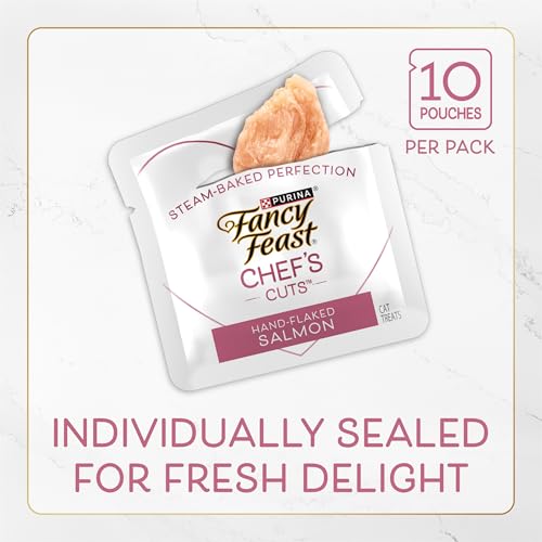 Purina Fancy Feast Natural Cat Treats Variety Pack, Purely Natural - (Pack of 5) 10 ct. Pouches