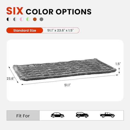 HiPetpy Backseat Dog Bed Mat for Car, Non-Slip Dog Bed for Car Back Seat, Soft & Cozy Dogs Blanket, Washable Travel Pet Mat Seat Protector for Cars