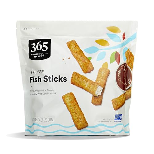 365 by Whole Foods Market, Fish Sticks, Wild Caught MSC, Breaded, 32 oz