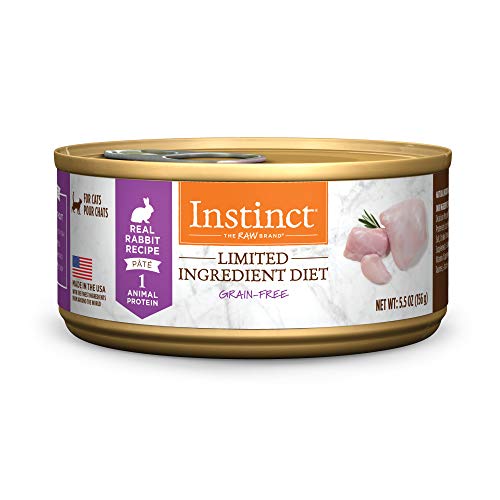 Instinct Limited Ingredient Diet, Natural Wet Cat Food, Grain Free Recipe - Real Rabbit, 5.5 Ounce (Pack of 12)