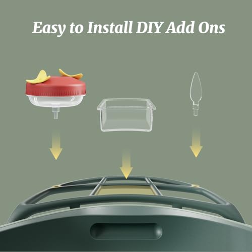 Complete Bird Feeder Accessory Kit DIY Add-Ons Including Mini Hummingbird Feeder, 2 Fruit Holders, Jelly Feeder, Compatible with Kiwibit Smart Bird