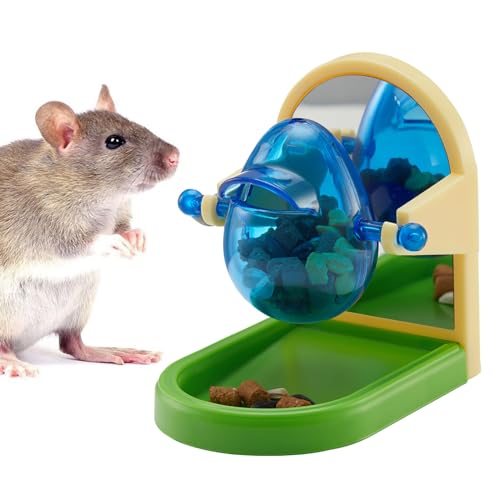 Rat Enrichment Toys, Interactive Foraging Toys For Rats, Intelligence Growth Rat Enrichment Puzzle Games, Treat Dispensing Slow Feeder for Rats Cage