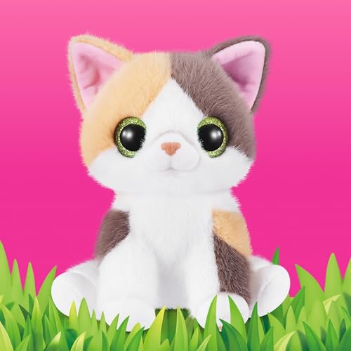 Pets Alive Smitten Kittens Series 2 (Calico Cat) by ZURU – Interactive Plush Cat Toy with 10 Sounds, Surprise Unboxing, Soft Collectible Pet for Ages