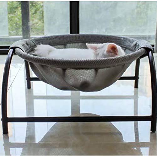 JUNSPOW Cat Bed Dog/Pet Hammock Bed Free-Standing Kitty Sleeping Cat Supplies Pet Supplies Whole Wash Stable & Breathable Easy Assembly Indoors