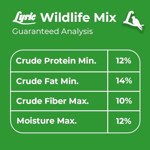 Lyric Wildlife Critter Food for Deer, Squirrels, Turkeys & Rabbits, Wild Bird Seed for Outside Feeders, 10 lb Bag