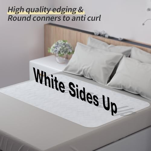 CoolShields Waterproof Bed Pads Incontinence Washable Reusable Bedwetting Mattress Protector Pad for Adults, Elderly and Pets 34'' x 52'' (1 Pack)