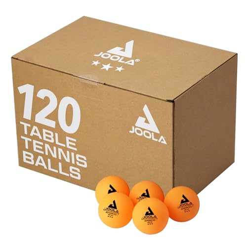 JOOLA Training 3 Star Table Tennis Balls - 40+mm Regulation Bulk Ping Pong Balls for Competition and Recreational Play - Fun as a Cat Toy - Indoor