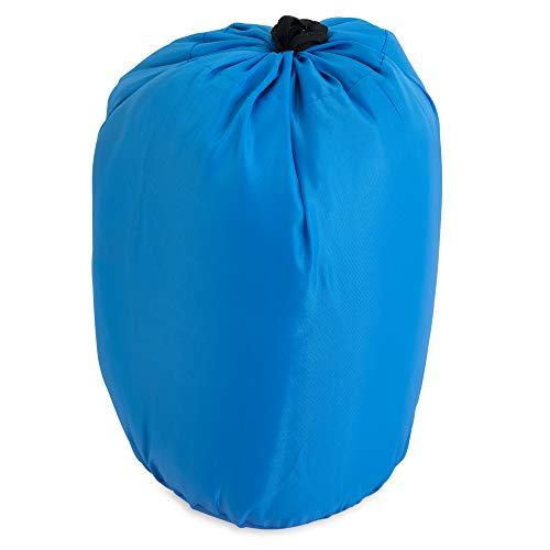 Chuckit! Outdoor Travel Portable Water Resistant Travel Pillow Dog Bed For Medium to Large Dogs 20 to 100 lbs, 39"L x 30"W, Blue