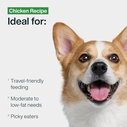 JustFoodForDogs JustFresh Wet Dog Food, Fresh Pet Meals and Toppers with No Preservatives, Resealable Package, Human Grade, Home-Cooked Chicken, 12