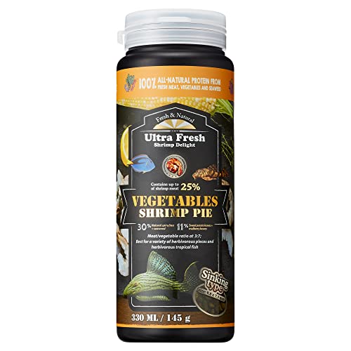 Ultra Fresh Algae Wafers Pleco Food, Spirulina & Algae, Sword Prawns, Balanced Diet, Color Enhancing, All Natural Ingredients, for Algae Eaters
