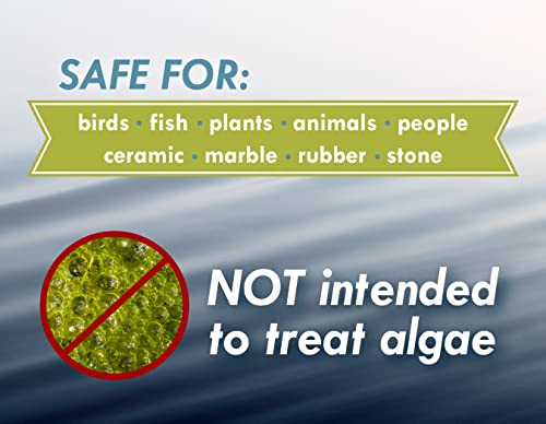 Bird Bath & Fountain Maintenance - (8 Ounces) - Fast-Acting Enzyme-Based Formula Will Extend The Life of Your Water Feature, Aid in Maintaining a