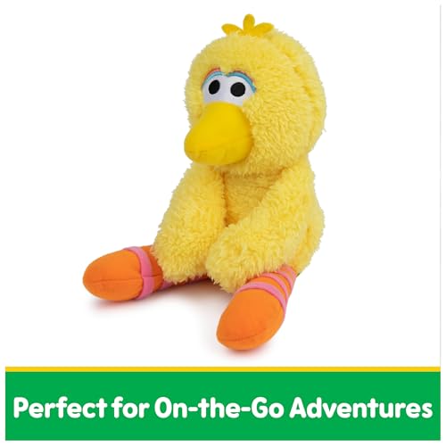 GUND Sesame Street Official Big Bird Take Along Buddy Plush, Premium Plush Toy for Ages 1 & Up, Yellow, 13”
