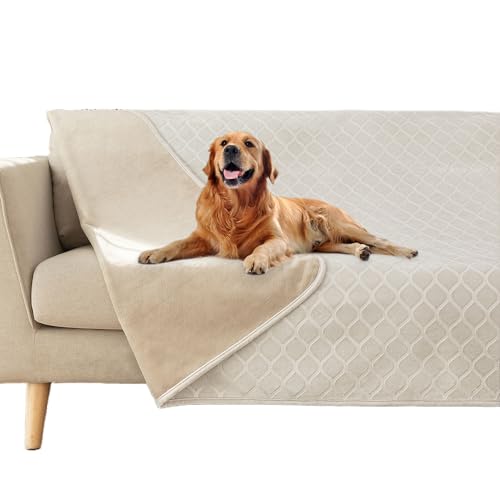 fuguitex Waterproof Dog Blanket Bed Cover Dog Crystal Velvet Moroccan Fuzzy Cozy Plush Pet Blanket Throw Blanket for Couch Sofa(40 * 60 inch