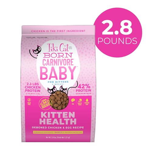 Tiki Cat Born Carnivore Baby, Chicken & Egg, 2.8 lbs Bag