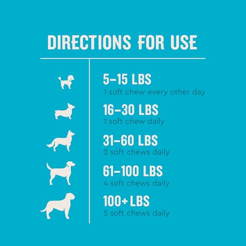 VetIQ Calming Support Supplement for Dogs, Calming Chews Help Manage Stress and Promote Relaxation, Anxiety Relief for Dogs, Made in the USA, 60 Count