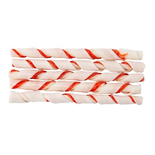 Dingo Twist Sticks Rawhide for Dogs, Made with Real Chicken, 50 Count