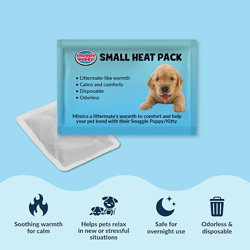 Snuggle Puppy Junior, Heartbeat Puppy Toy for Small Breeds, Smaller Plush Dog Toy with Real-Feel Pulse, Designed for Crate Use and Early Routines