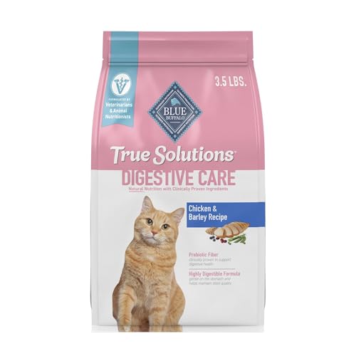 Blue Buffalo True Solutions Digestive Care Natural Dry Cat Food for Adult Cats, Chicken, 3.5-lb. Bag