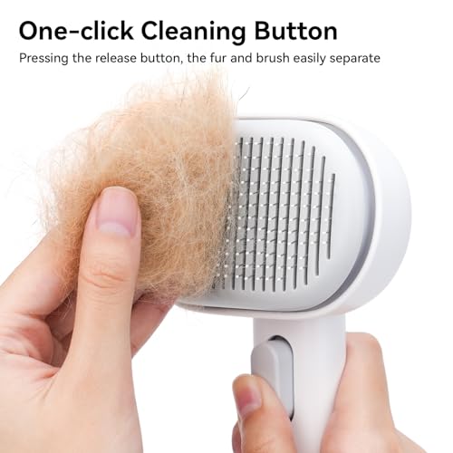 Aumuca Cat Brush for Shedding, Cat Brushes for Indoor Cats, Cat Brush for Long or Short Haired Cats, Cat Grooming Brush Cat Comb for Kitten Rabbit