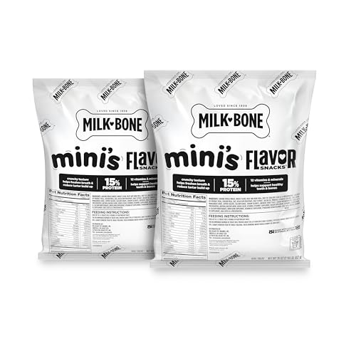 Milk-Bone Mini's Flavor Snacks Dog Treats, 35 Ounce Refill Packs (Pack of 2)