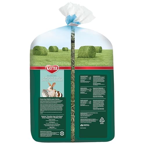 Kaytee Timothy Hay & Orchard Grass for Guinea Pigs, Rabbits & Other Small Animals, 48 oz
