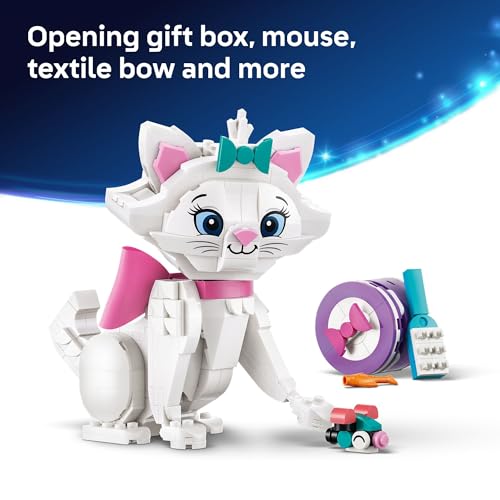 LEGO Disney The Aristocats Adorable Marie Toy Building Set - Bedroom or Desk Decor for Girls & Boys, Ages 7+ - Disney Gifts for Birthdays - 43286