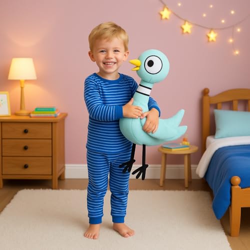 Don't Let The Pigeon Drive The Bus 12'' Pigeon Plush Toy Soft Stuffed Bird Stuffed Animal Toy for Kids Boys Girls Gifts, Home Decor Plushies
