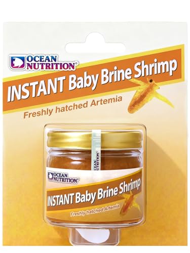 Ocean Nutrition Instant Baby Brine Shrimp Eggs 0.7oz (20g) in Saline Solution, Fish Tank Fry, Betta & Tropical Fish Food for Saltwater & Freshwater