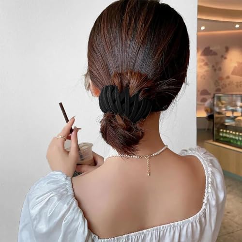 7PCS Women's Hair Accessories, Bird Nest Magic Hair Clip with Hair Bun Clips