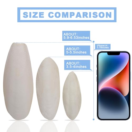 Jmxu's 3.5"-4" Cuttlebone for Birds Parakeets, Cuddle Bone with Metal Clip, Cuttlefish Bone for Sharp Beaks, Natural Birds Calcium for Parrots