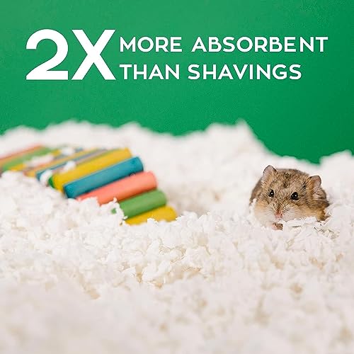 Carefresh 99% Dust-Free White Natural Paper Small Pet Bedding, Hamster Bedding, with Superior 10 Day Odor Control & Absorption, for Guinea Pigs